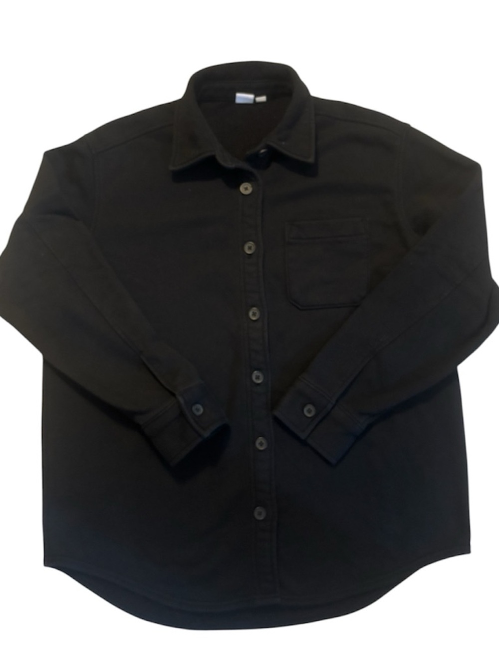 GAP Black Women’s Button Up Sweatshirt Material